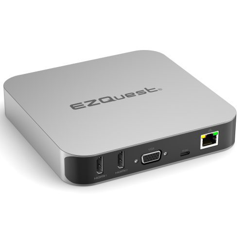 EZQuest Ultimate Plus USB-C 12-port Hub w/ Dual HDMI 4K, 100W Pass Through, Gigabit Ethernet, Four USB 3.0 Ports, SC Card Reader