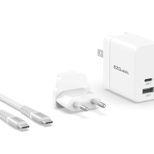 EZQuest UltimatePower 65W GaN USB-C PD Wall Charger - White