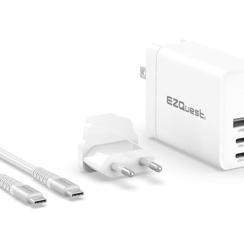 EZQuest UltimatePower 120W GaN USB-C PD Wall Charger - White